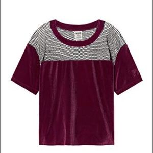 Vs pink velvet tee